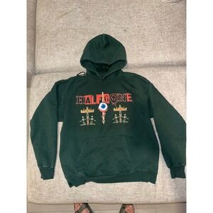 Halfgone Green Hoodie Pullover Sweatshirt Streetwear Men's M‎